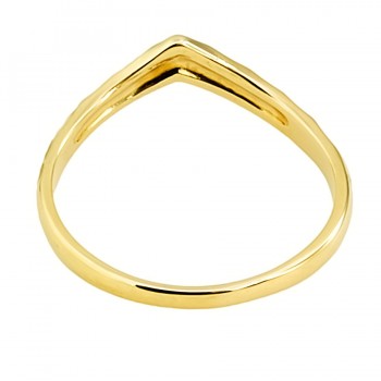 9ct gold 1.3g Wishbone Ring size K
